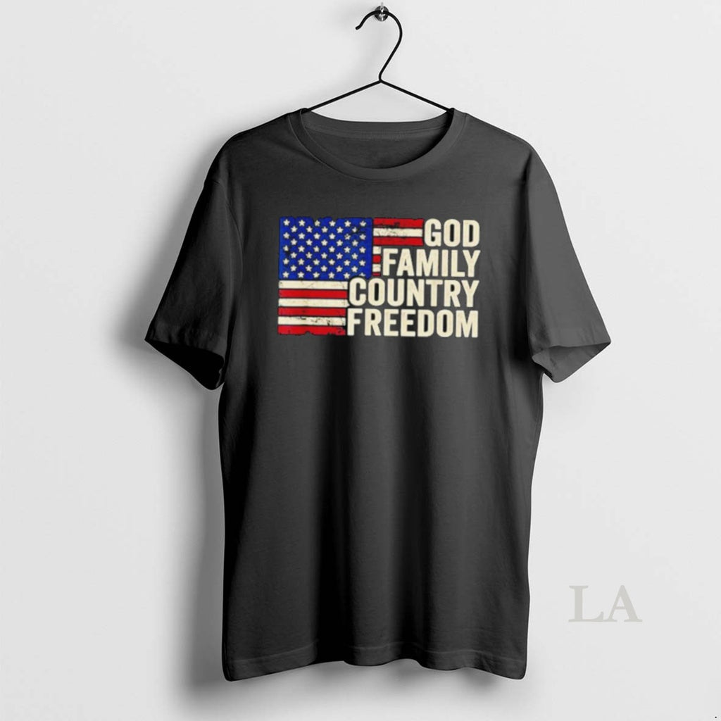 Original God Family Country Freedom Usa Flag
