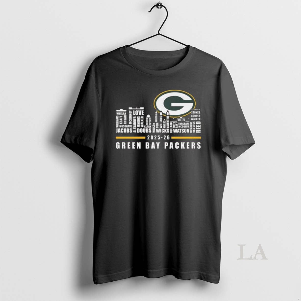 Original Green Bay Packers Skyline Names 2025 26 Logo