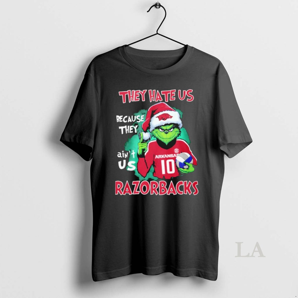 Original Grinch They Hate Us Because They Aint Us Arkansas Razorbacks