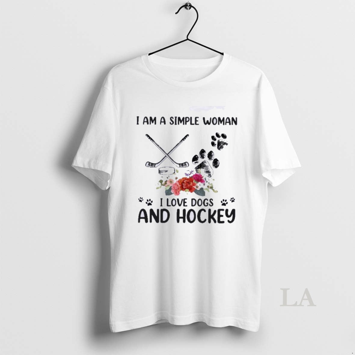Original I Am A Simple Woman I Love Dogs And Hockey