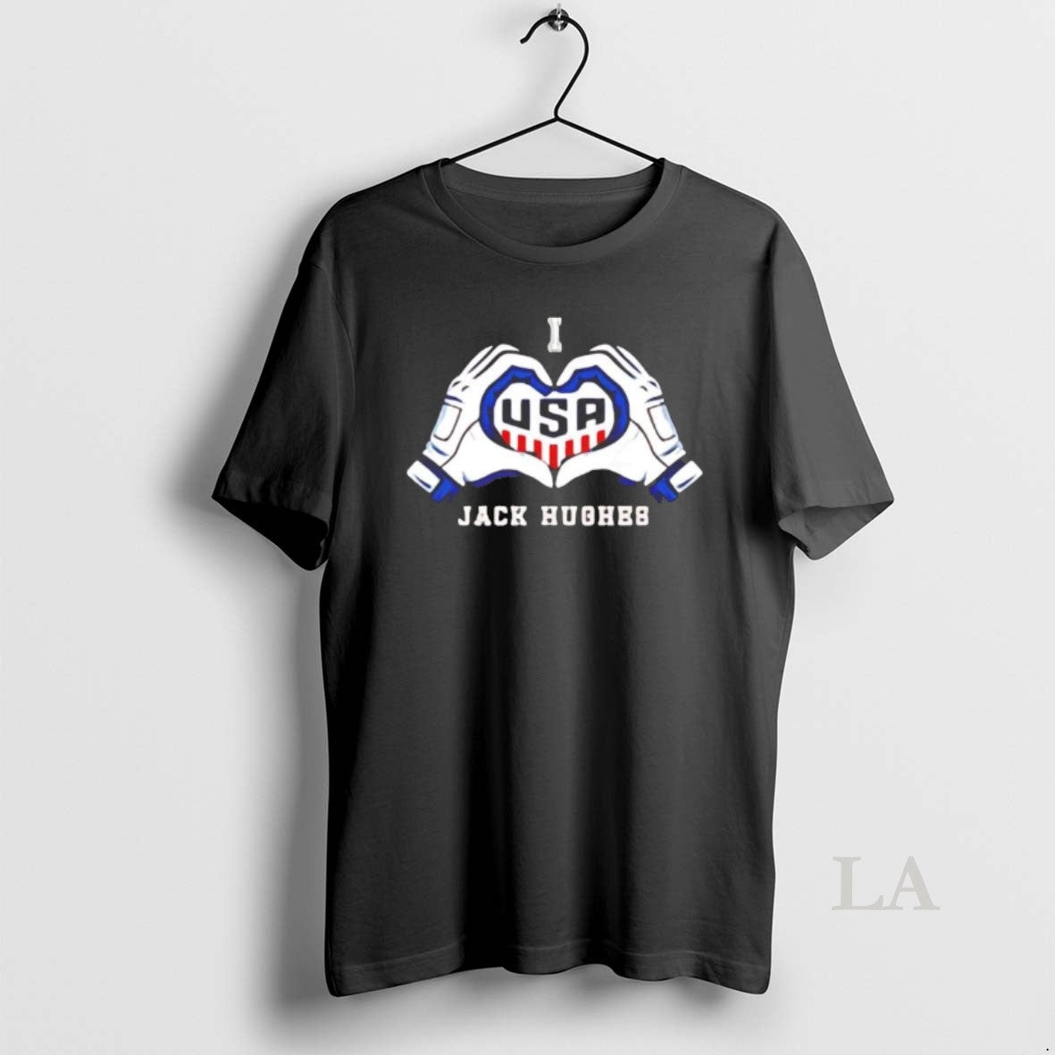 Original I Love Jack Hughes Winner Usa Hockey