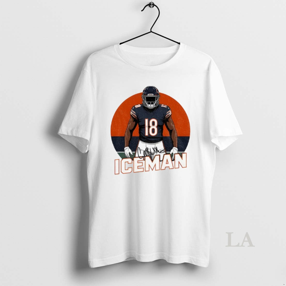 Original Iceman Caleb Williams Chicago Bears Nfl Football 2025 Signature