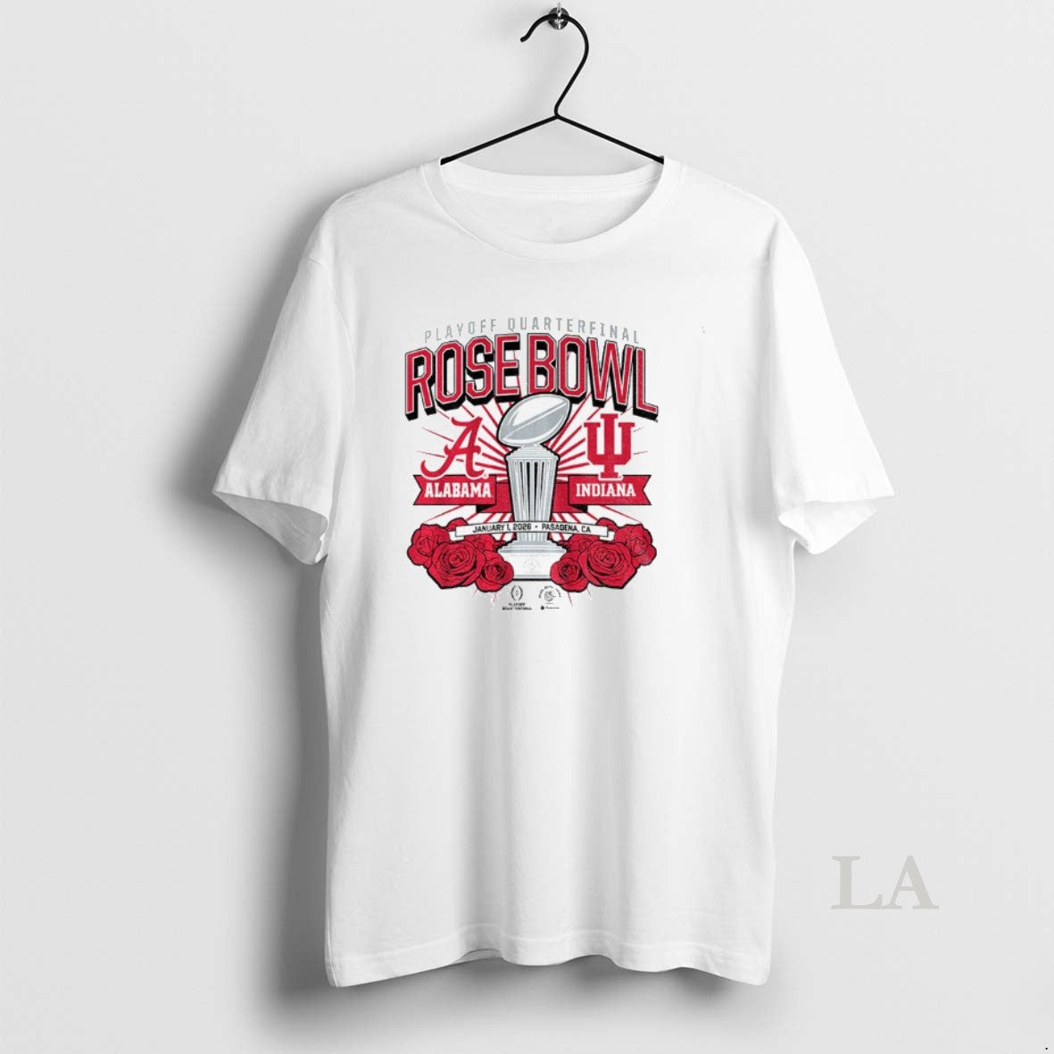 Original Indiana Hoosiers And Alabama Crimson Tide 2025 Cfp Rose Bowl Matchup Football