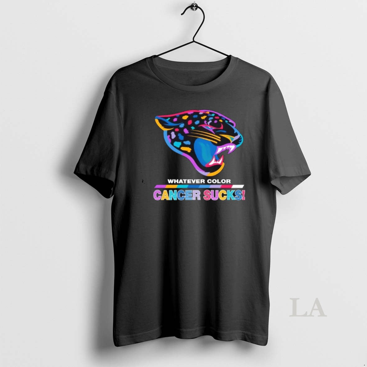 Original Jacksonville Jaguars Football Whatever Color Cancer Sucks Logo Colors