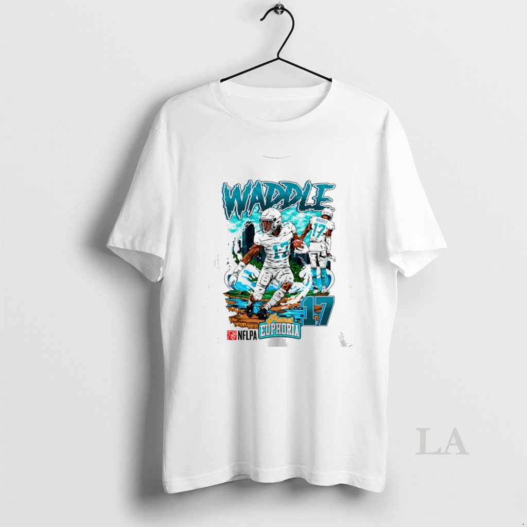 Original Jaylen Waddle 17 Miami Dolphins Wide Receiver Comic