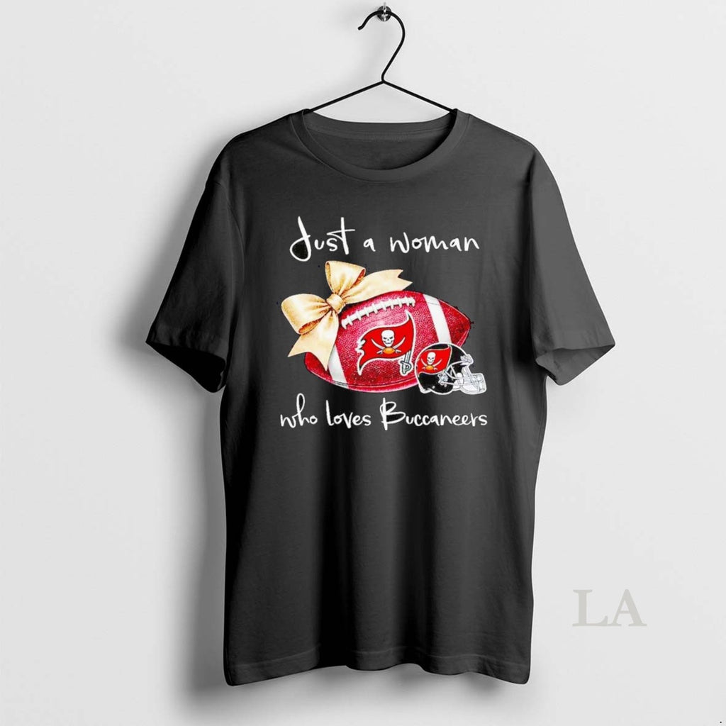 Original Just A Woman Who Loves Tampa Bay Buccaneers