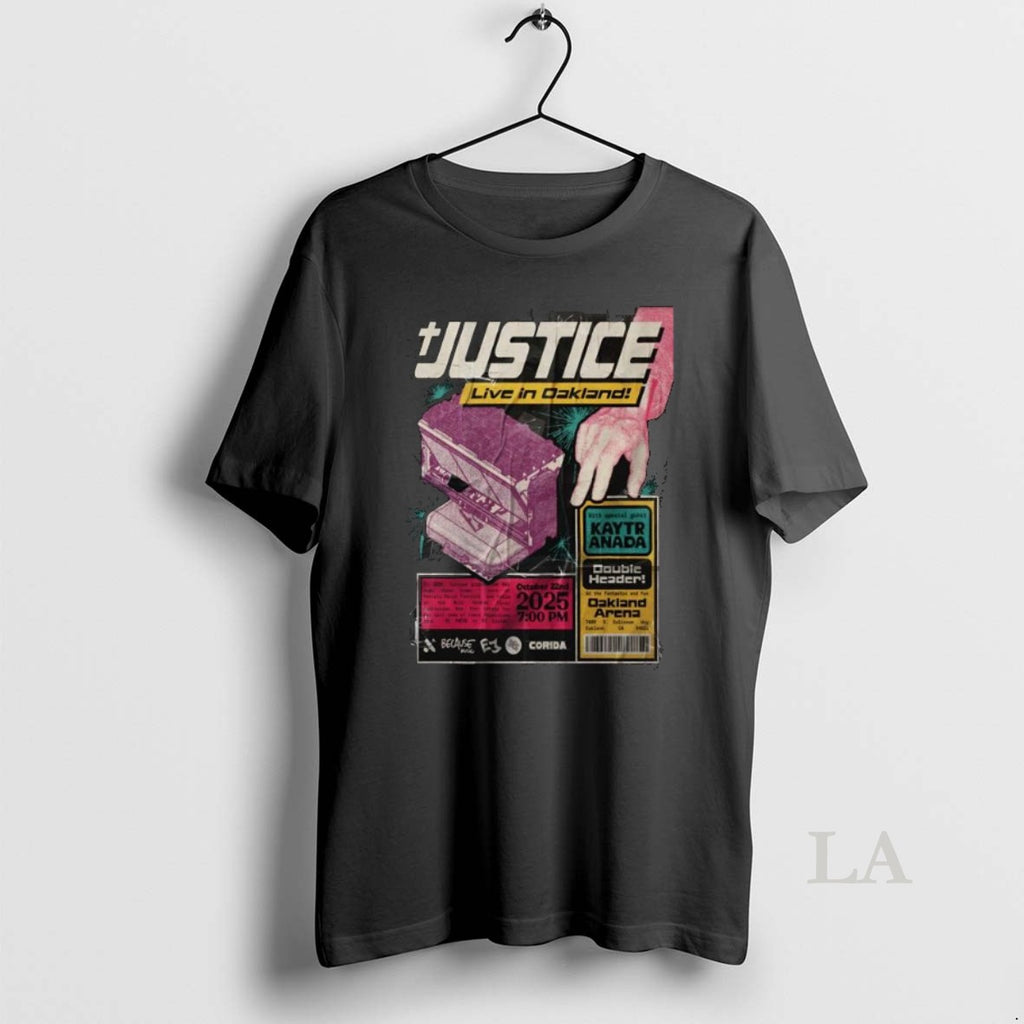 Original Justice October 22 2025 Oakland Arena In Oakland Ca Long Sleve