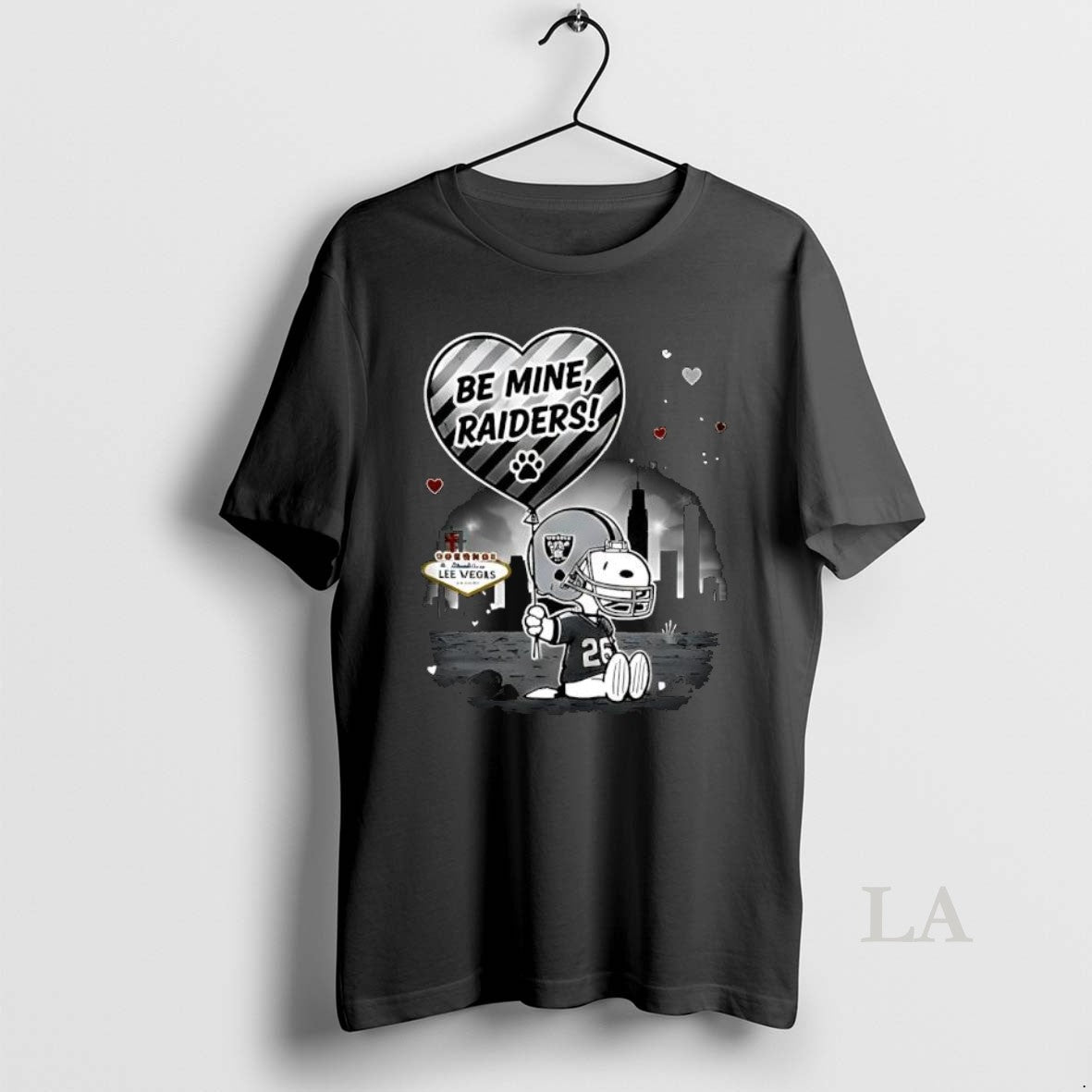 Original Las Vegas Raiders X Snoopy Cartoon Valentine 2026