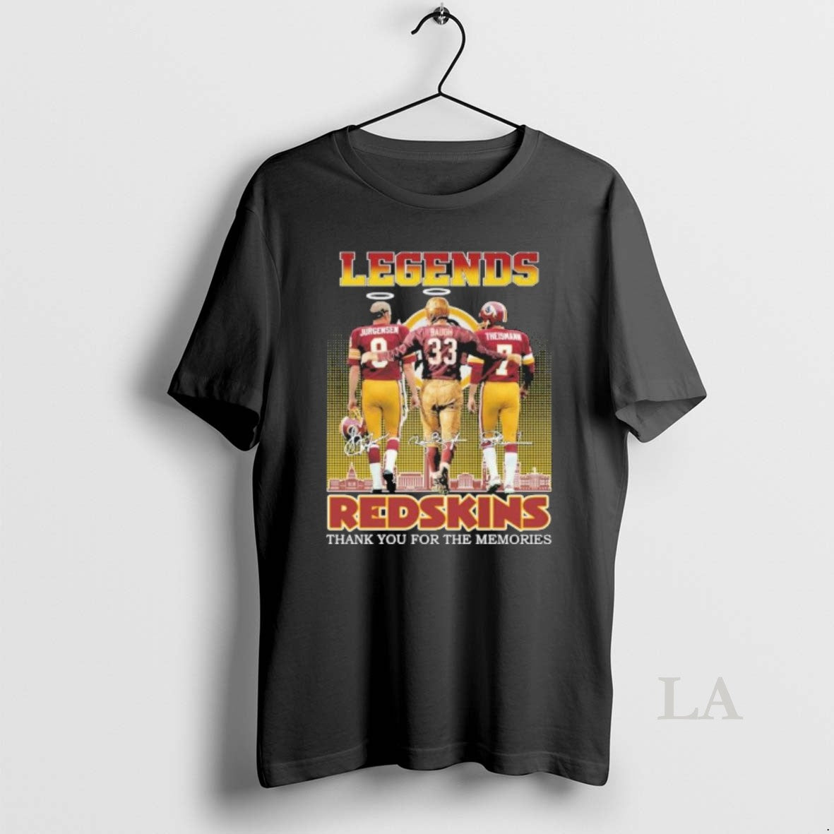 Original Legends Jurgensen Baugh And Theismann Washington Redskins