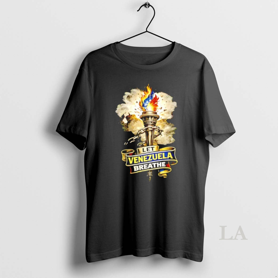 Original Let Venezuela Breathe Torch And Broken Chains