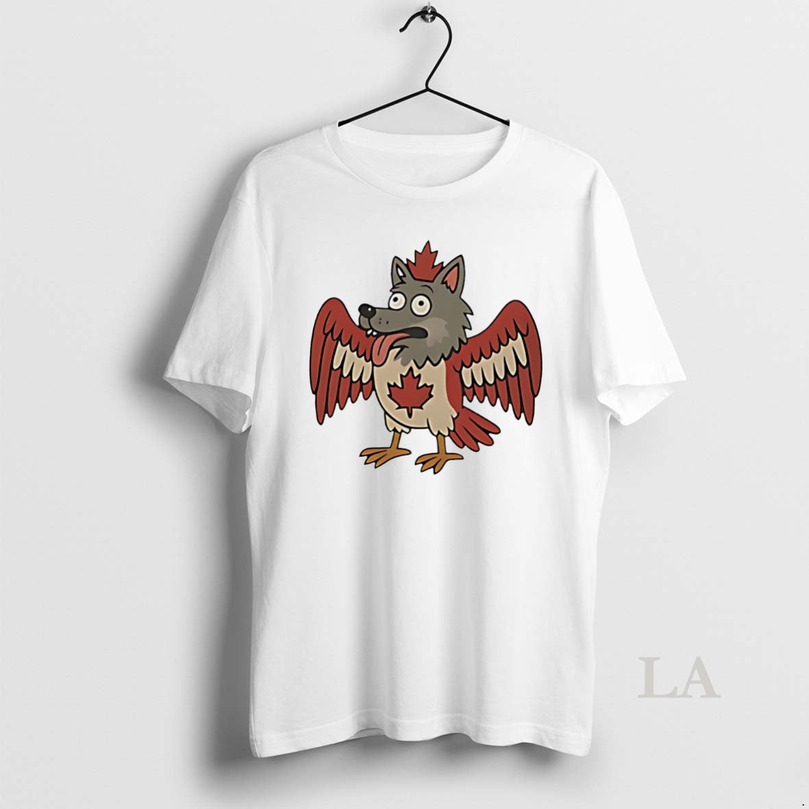 Original Maple Mad Wolfbird Quirky Canadian Creature Cartoon
