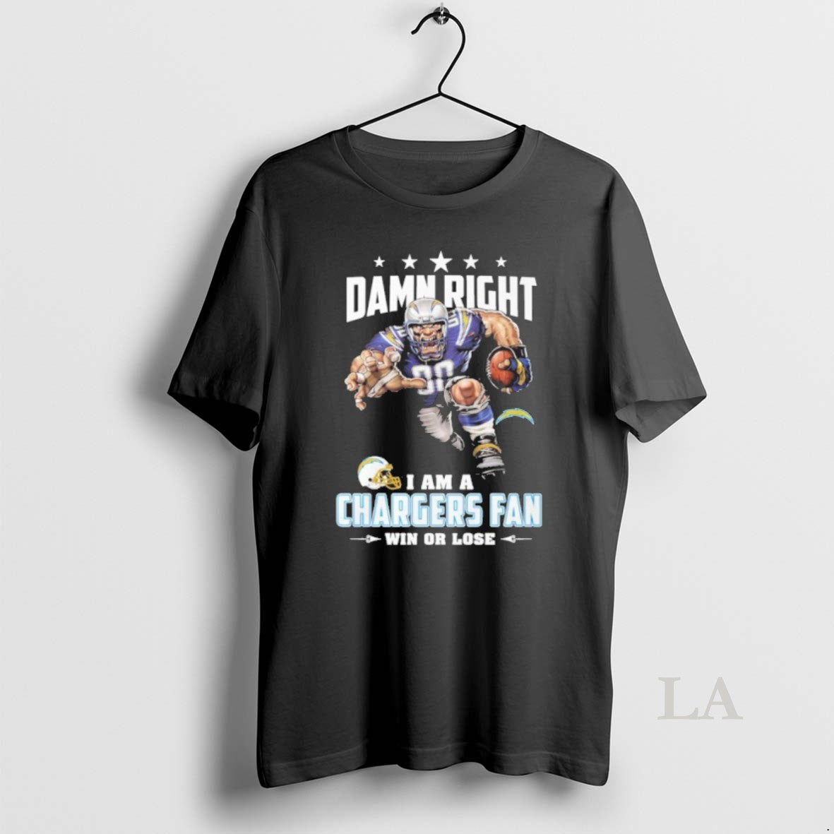 Original Mascot Damn Right I Am A Chargers Fan Win Or Lose