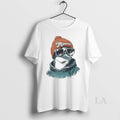 Original Miami Dolphins Mascot Wearing A Beanie And Sunglasses