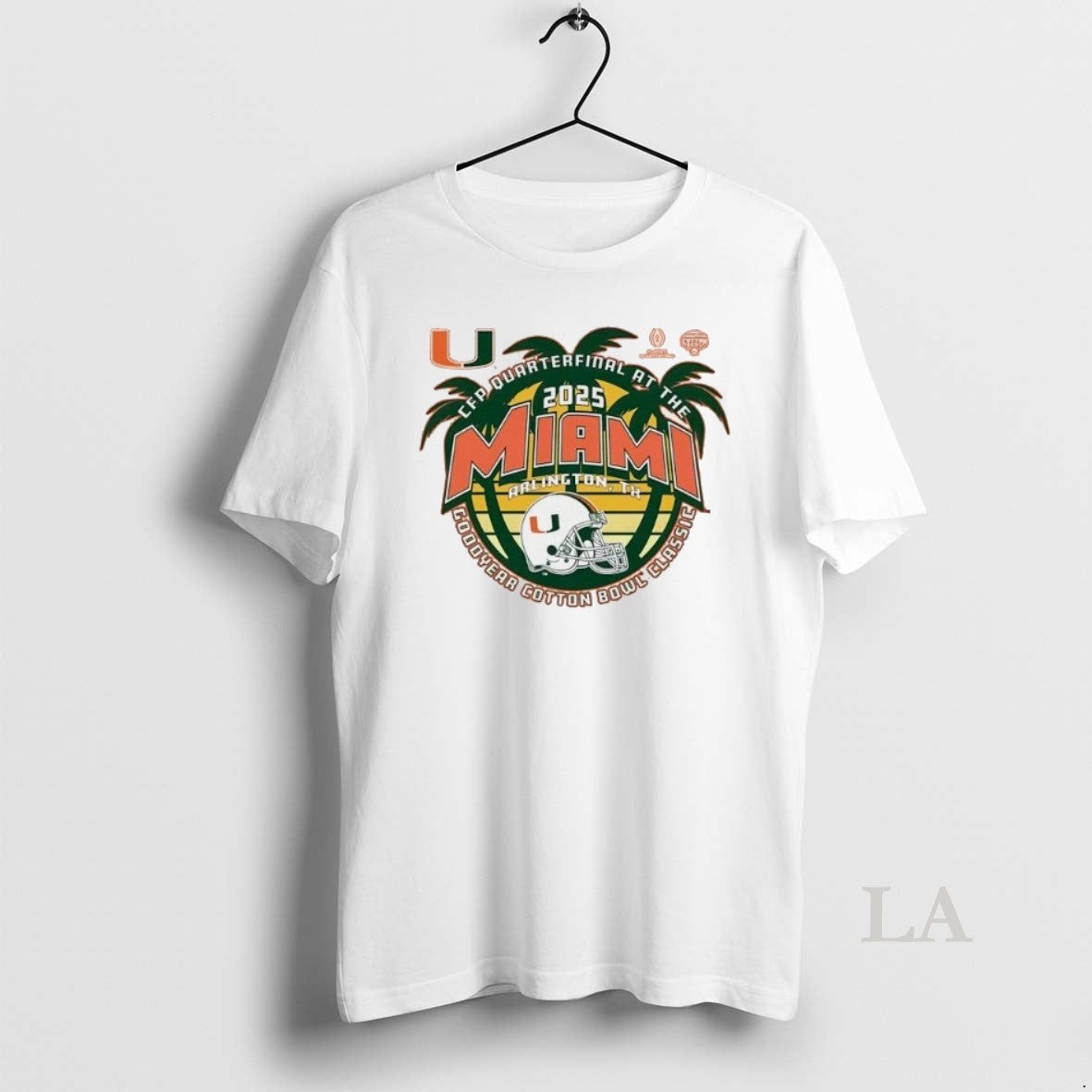 Original Miami Hurricanes 2025 Cfp Quarterfinal Goodyear Cotton Bowl Classic