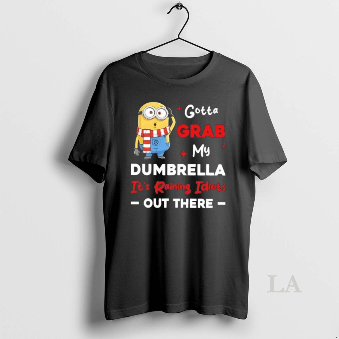 Original Minion Gotta Grab My Dumbrella Its Raining Idiots Out There Christmas