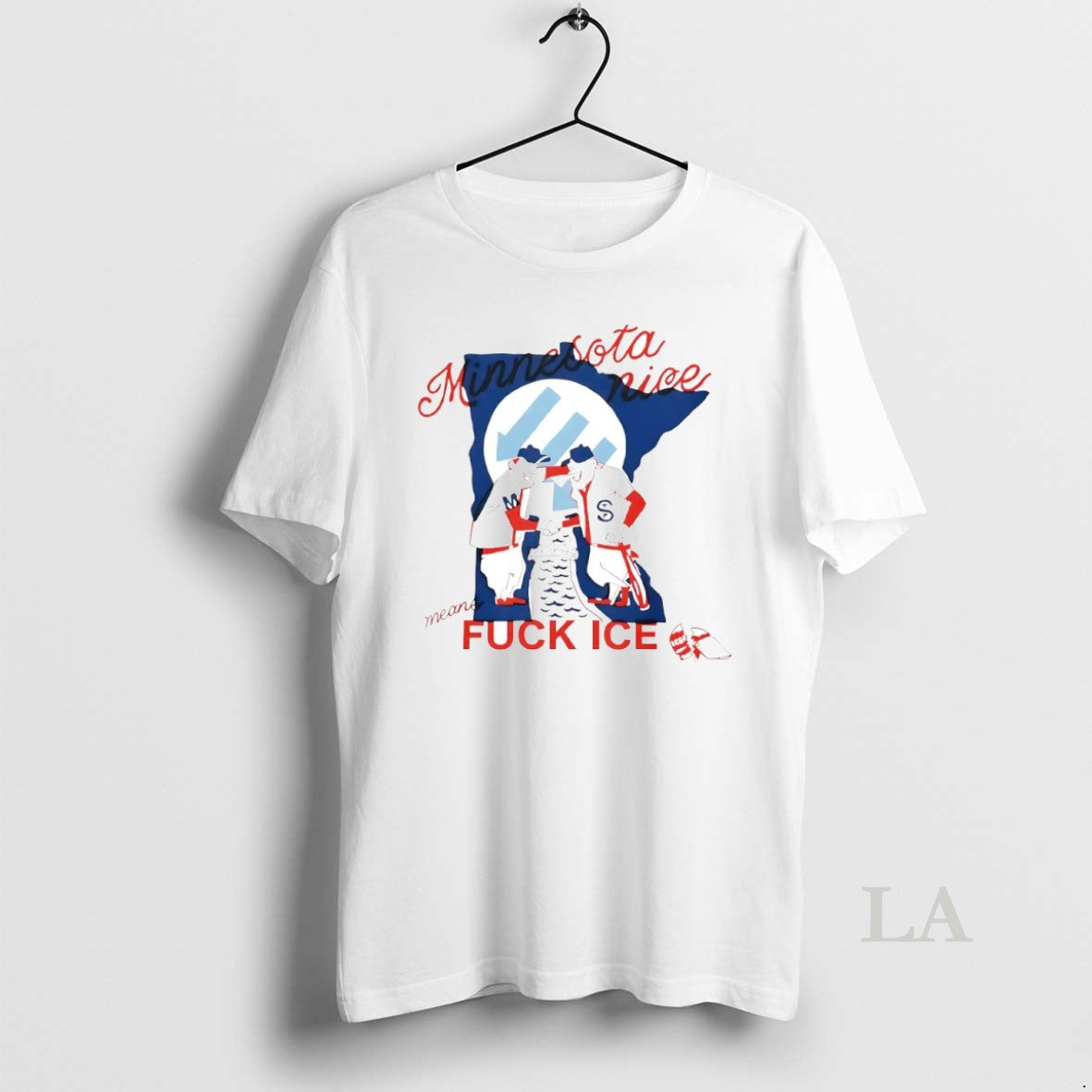 Original Minnesota Nice Means Fck Ice Circle