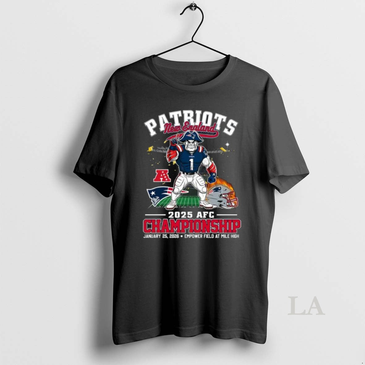 Original Ne Patriots Mascot Afc Conference Championship Bound