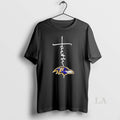 Original Nfl Baltimore Ravens Faith Over Fear Cross 2 Sided