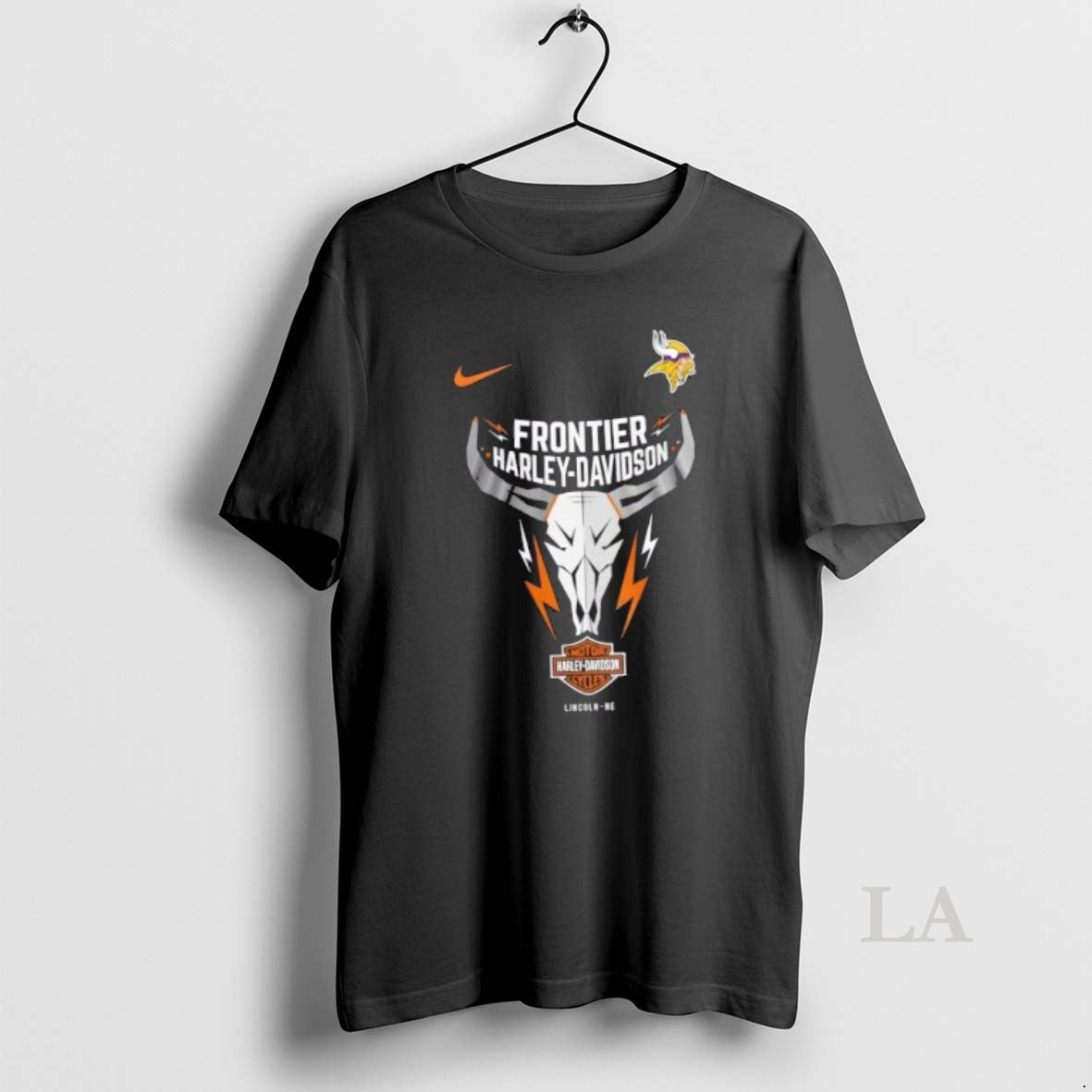 Original Nfl Minnesota Vikings X Frontier Harley Davidson 2 Sided