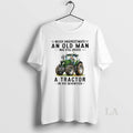 Original Never Underestimate An Old Man Drives Tractor Seventies