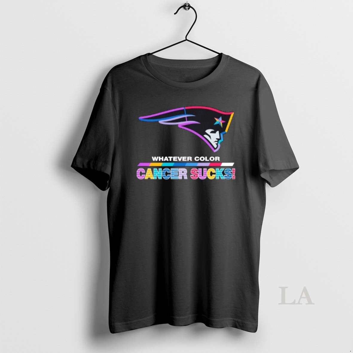 Original New England Patriots Football Whatever Color Cancer Sucks Logo Colors