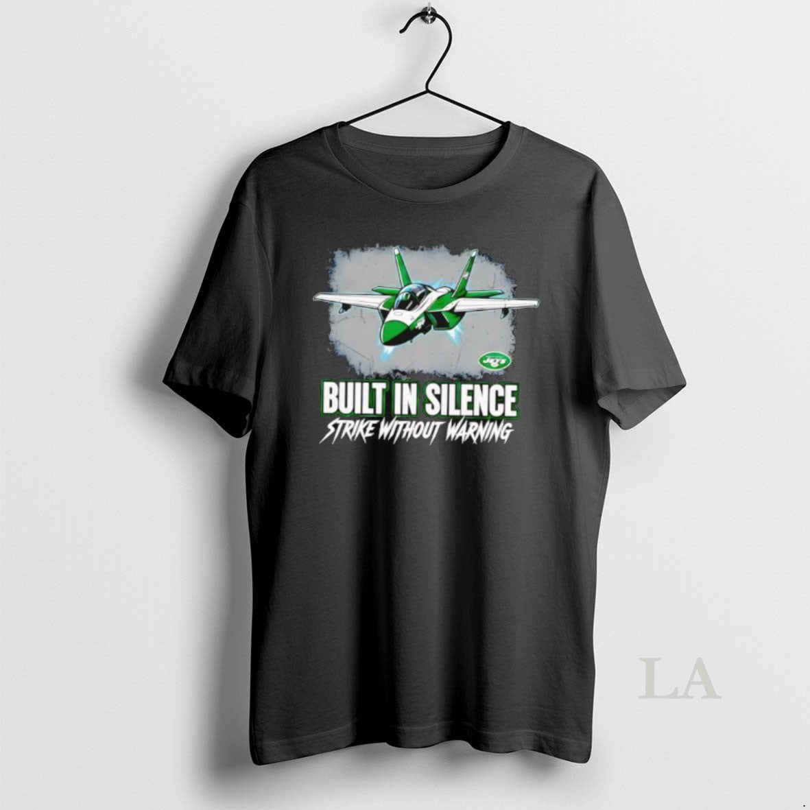 Original New York Jets Built In Silence Strike Without Warning Graphic