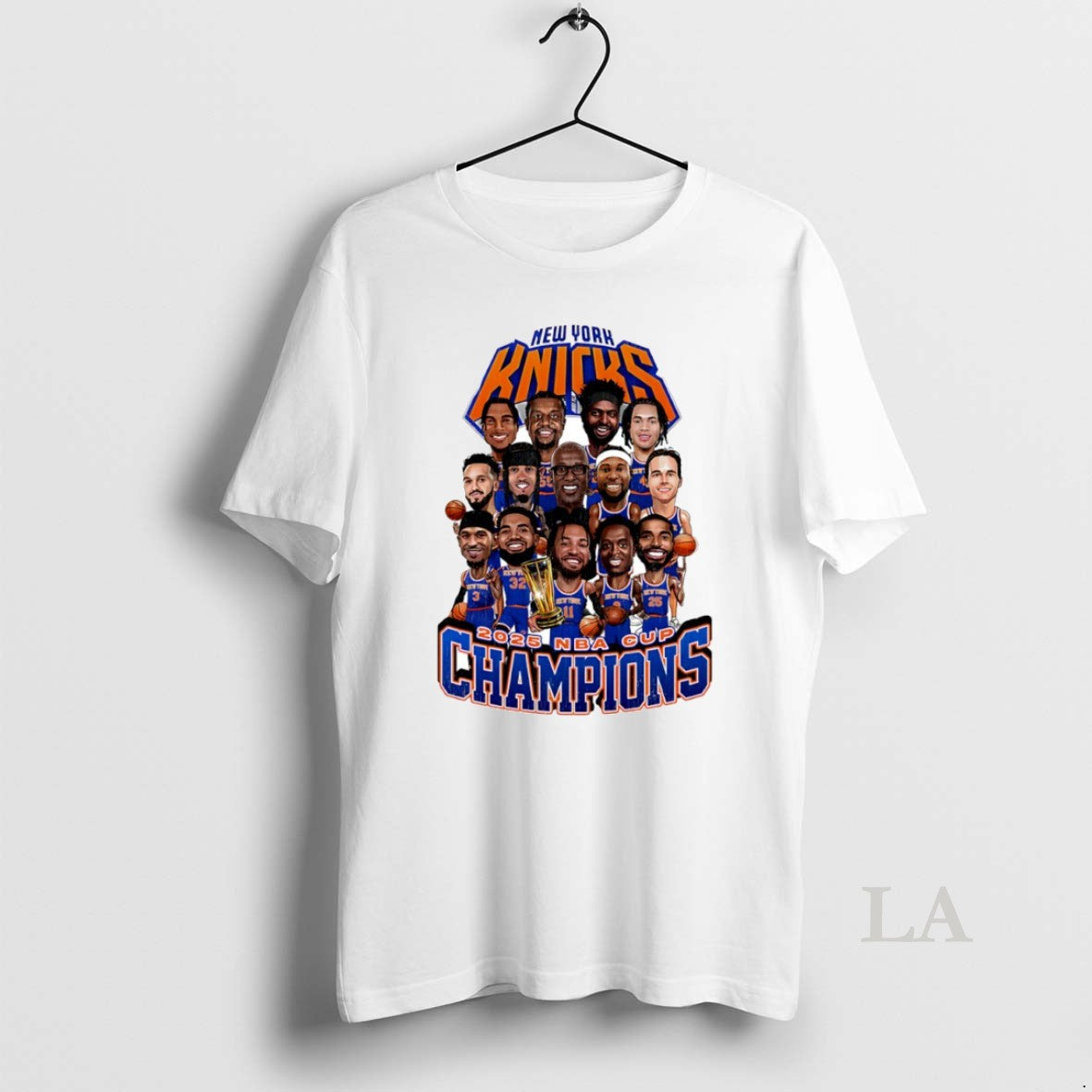 Original New York Knicks Nba Cup Champions 2025 Caricature Circle
