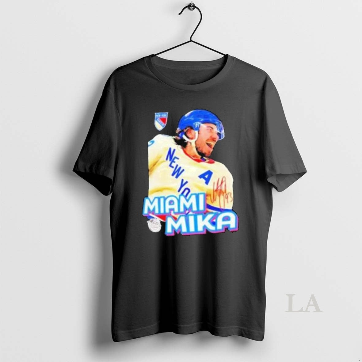 Original New York Rangers Mika Zibanejad Miami Mika Graphic Long Sleve