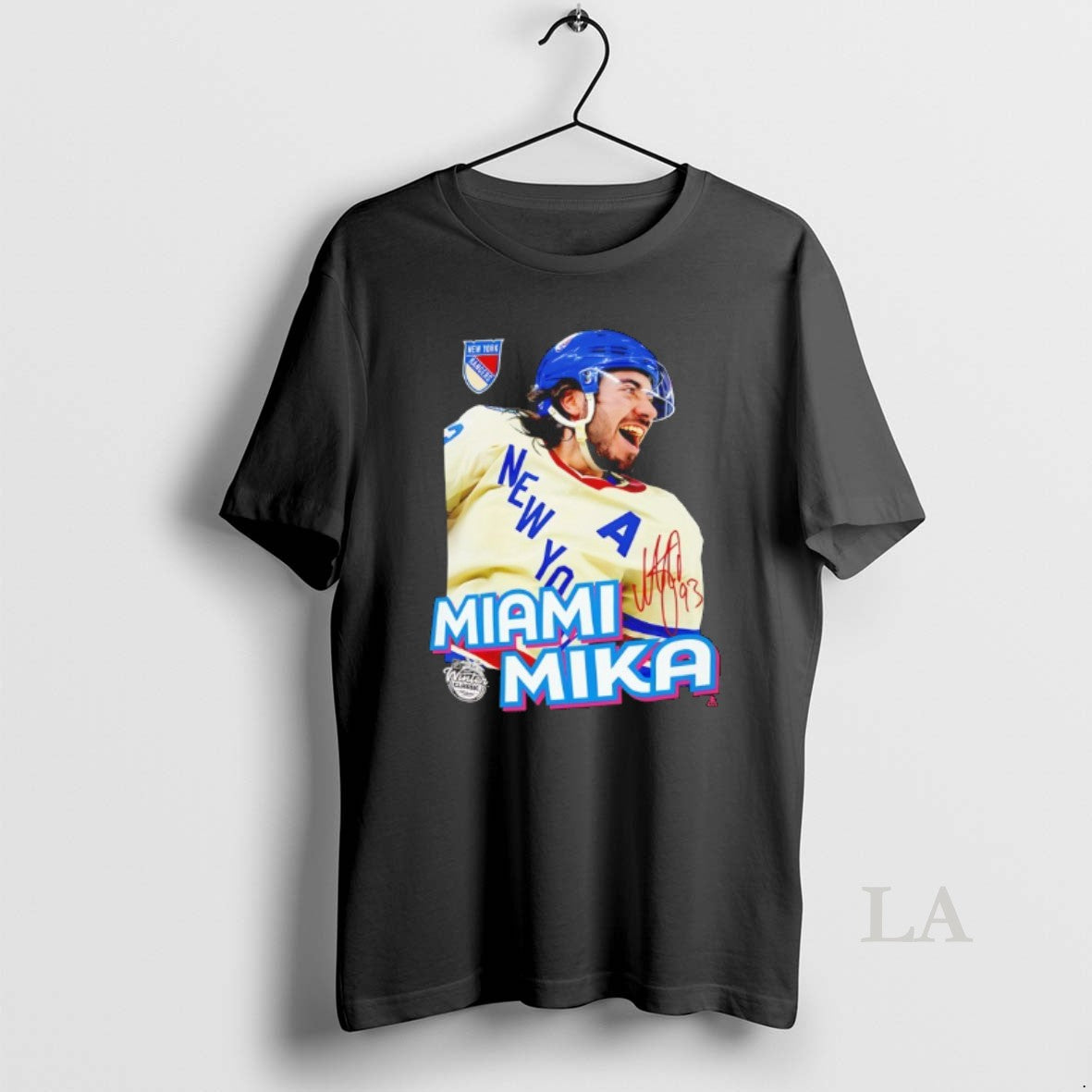 Original New York Rangers Mika Zibanejad Miami Mika Signature