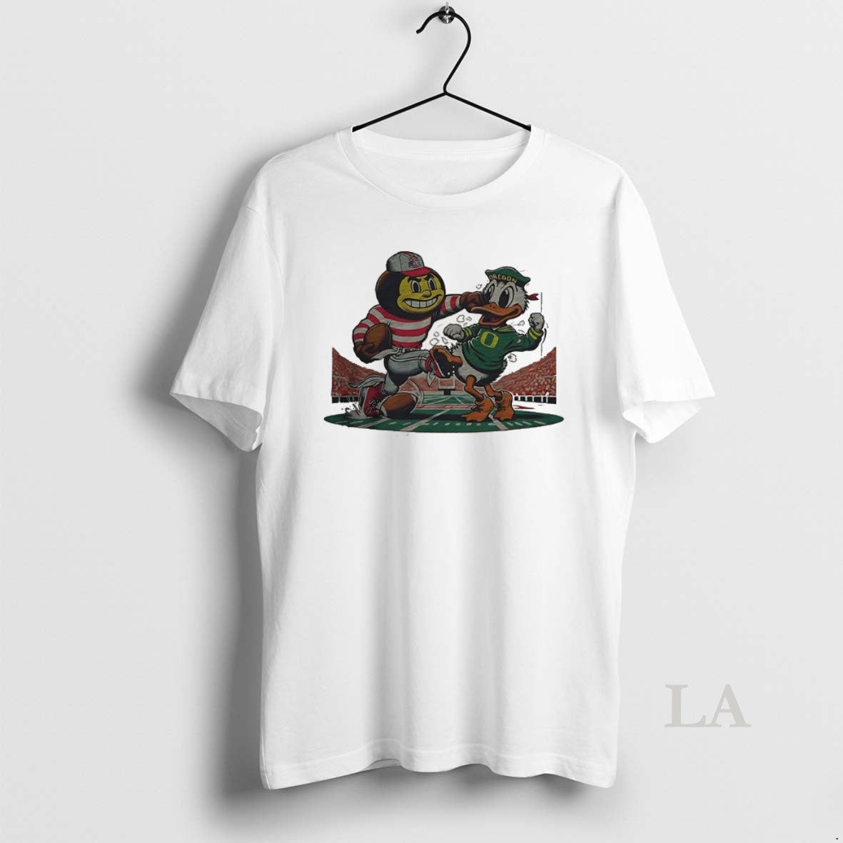 Original Ohio State Buckeyes Vs Oregon Ducks Ncaa Brutus Battle The Duck Mascot Retro