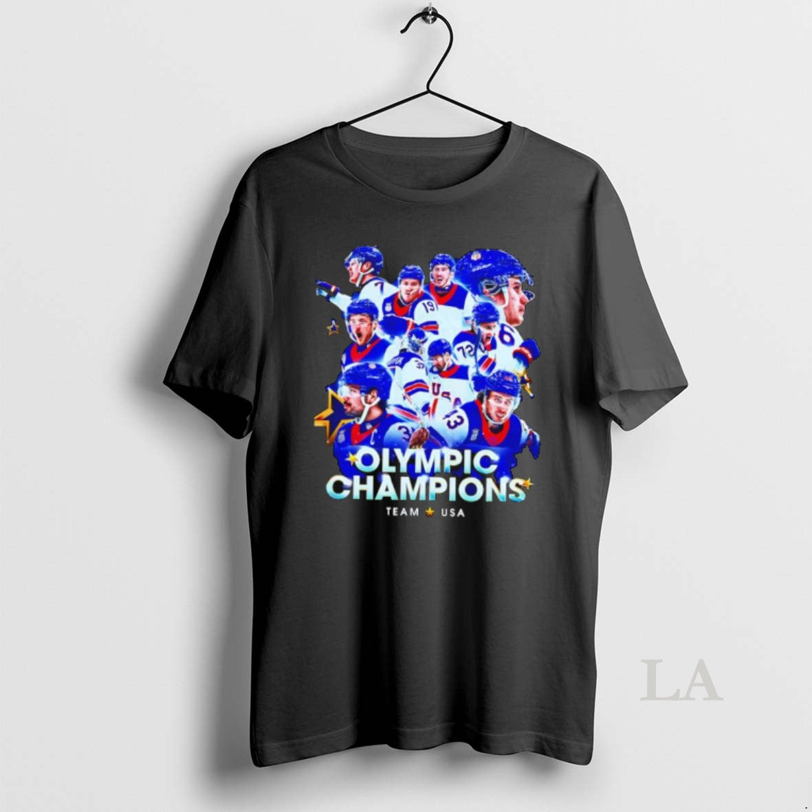 Original Olympic Champions Team Usa Ice Hockey Players Graphic