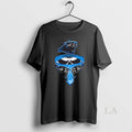 Original Outlaw Skull Gang Wearing A Cap X Carolina Panthers