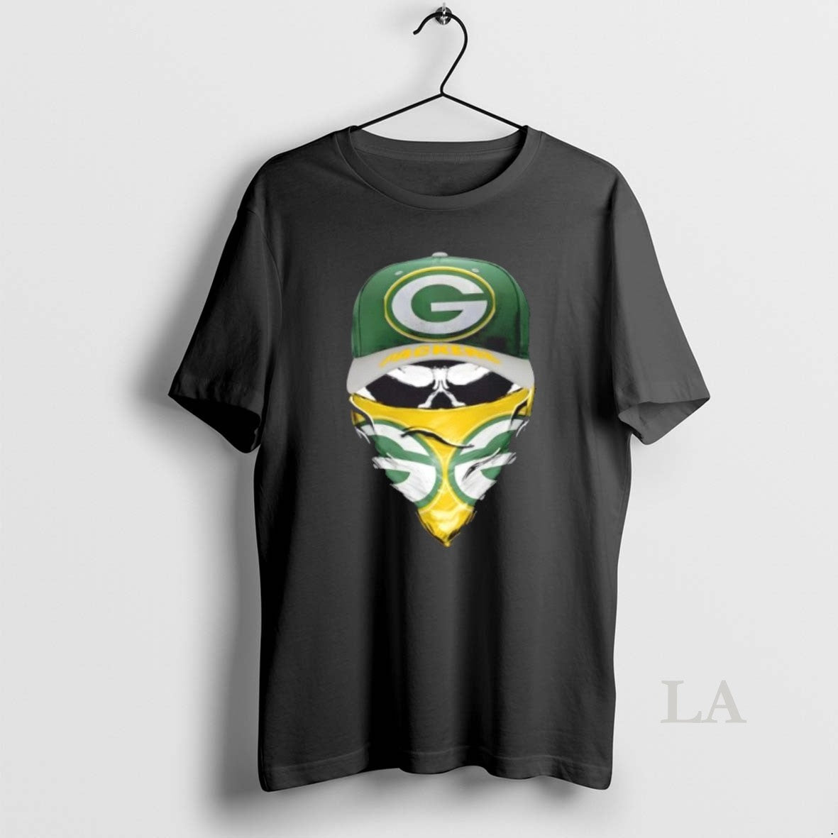 Original Outlaw Skull Gang Wearing A Cap X Green Bay Packers