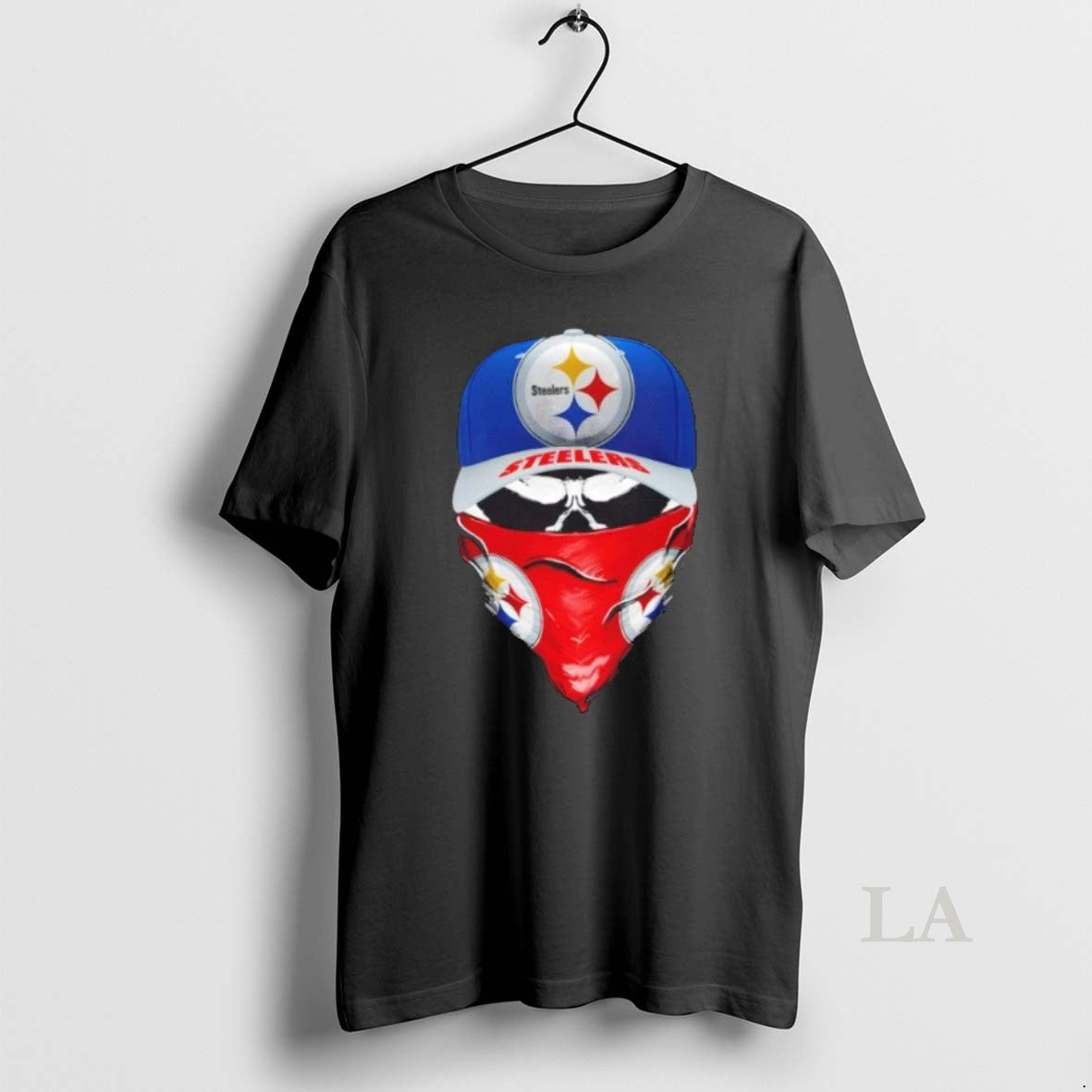 Original Outlaw Skull Gang Wearing A Cap X Pittsburgh Steelers