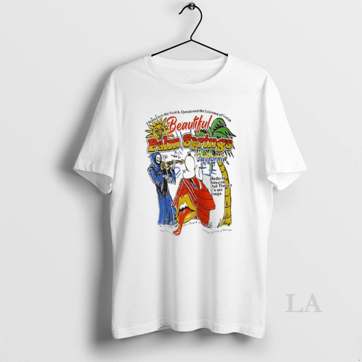 Original Palm Springs Beautiful California Snoopy And Grim Hello Is Anyone Out There
