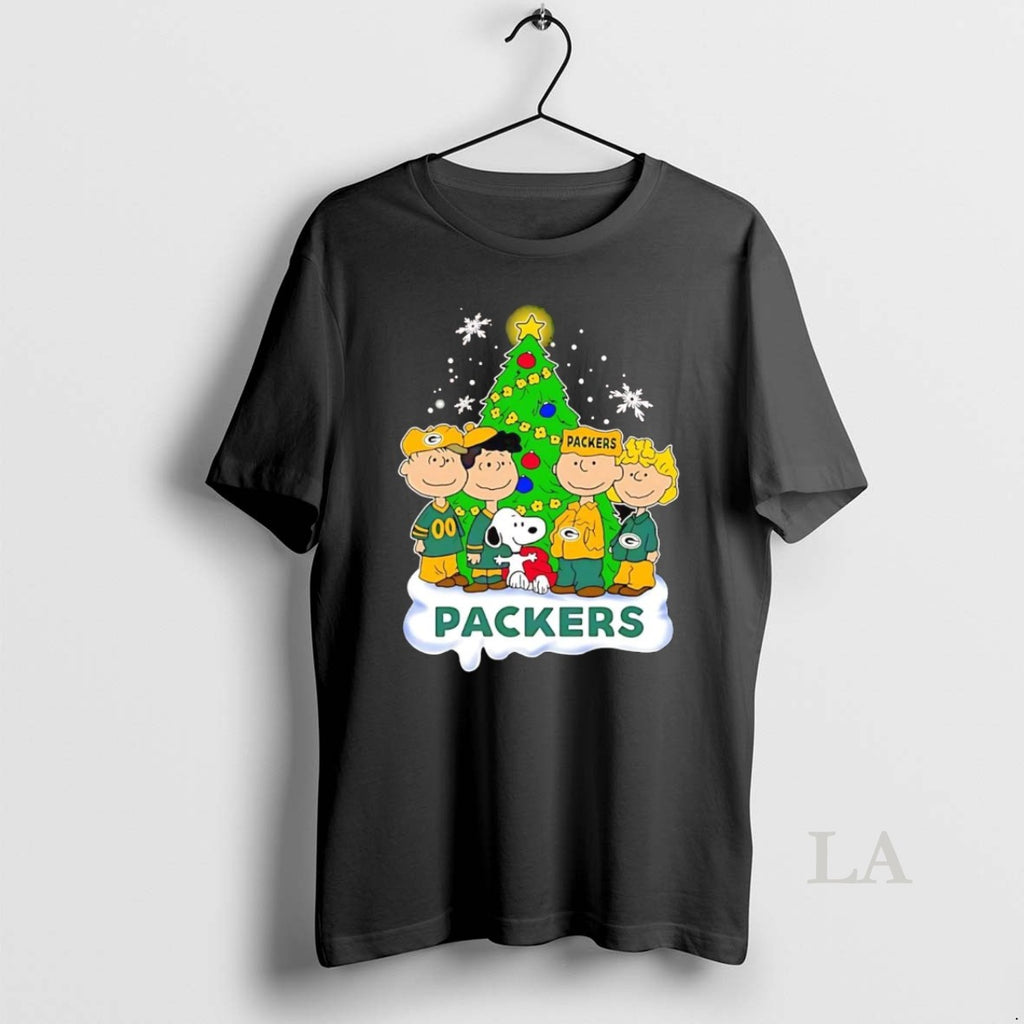 Original Peanuts Green Bay Packers Under Christmas Tree