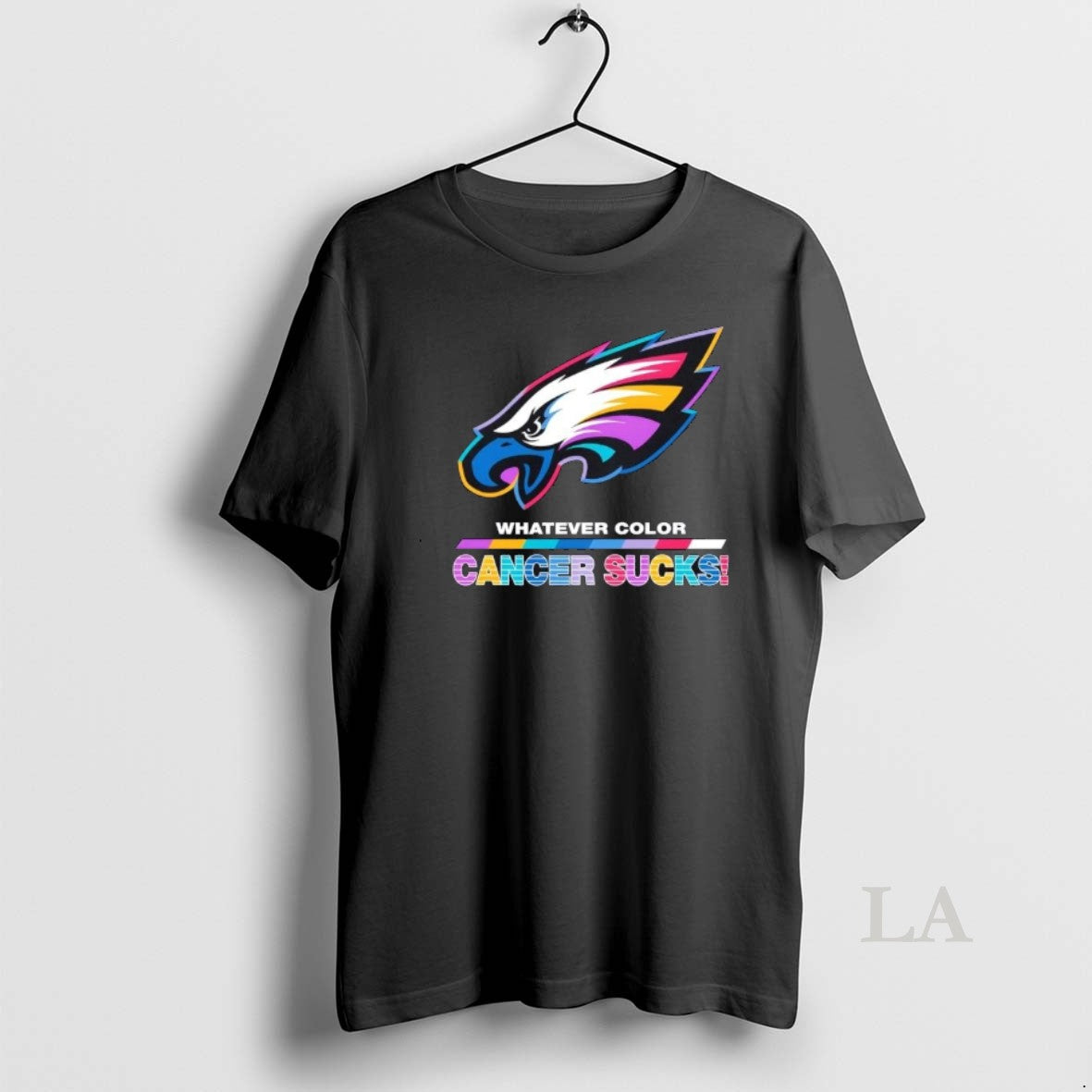 Original Philadelphia Eagles Football Whatever Color Cancer Sucks Logo Colors