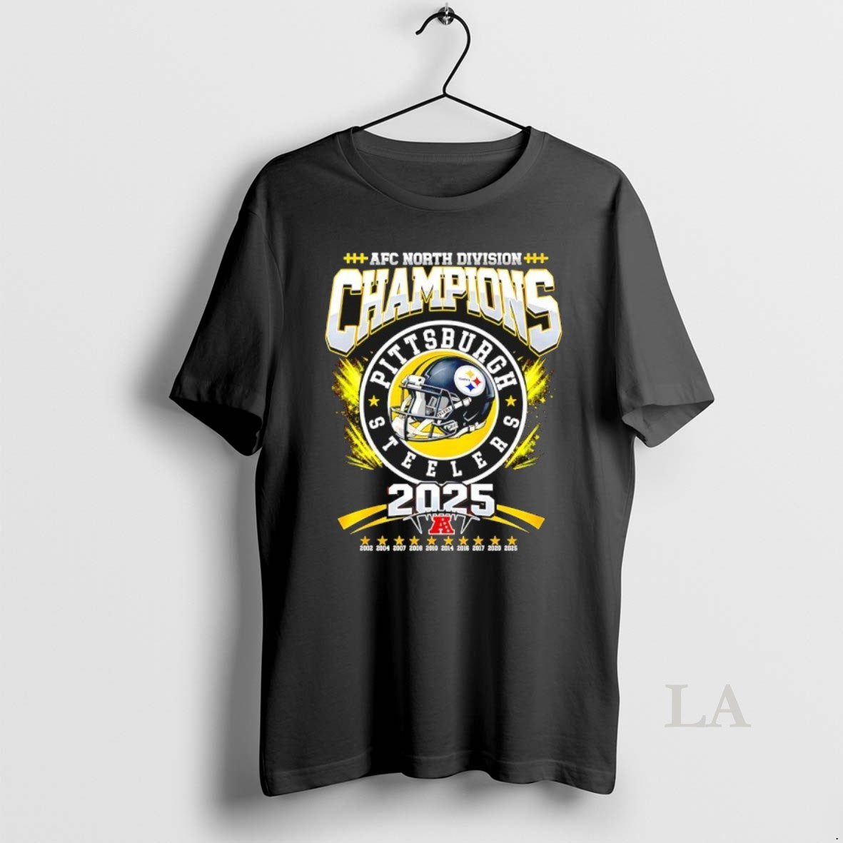 Original Pittsburgh Steelers 2025 Afc North Champions Helmet Logo