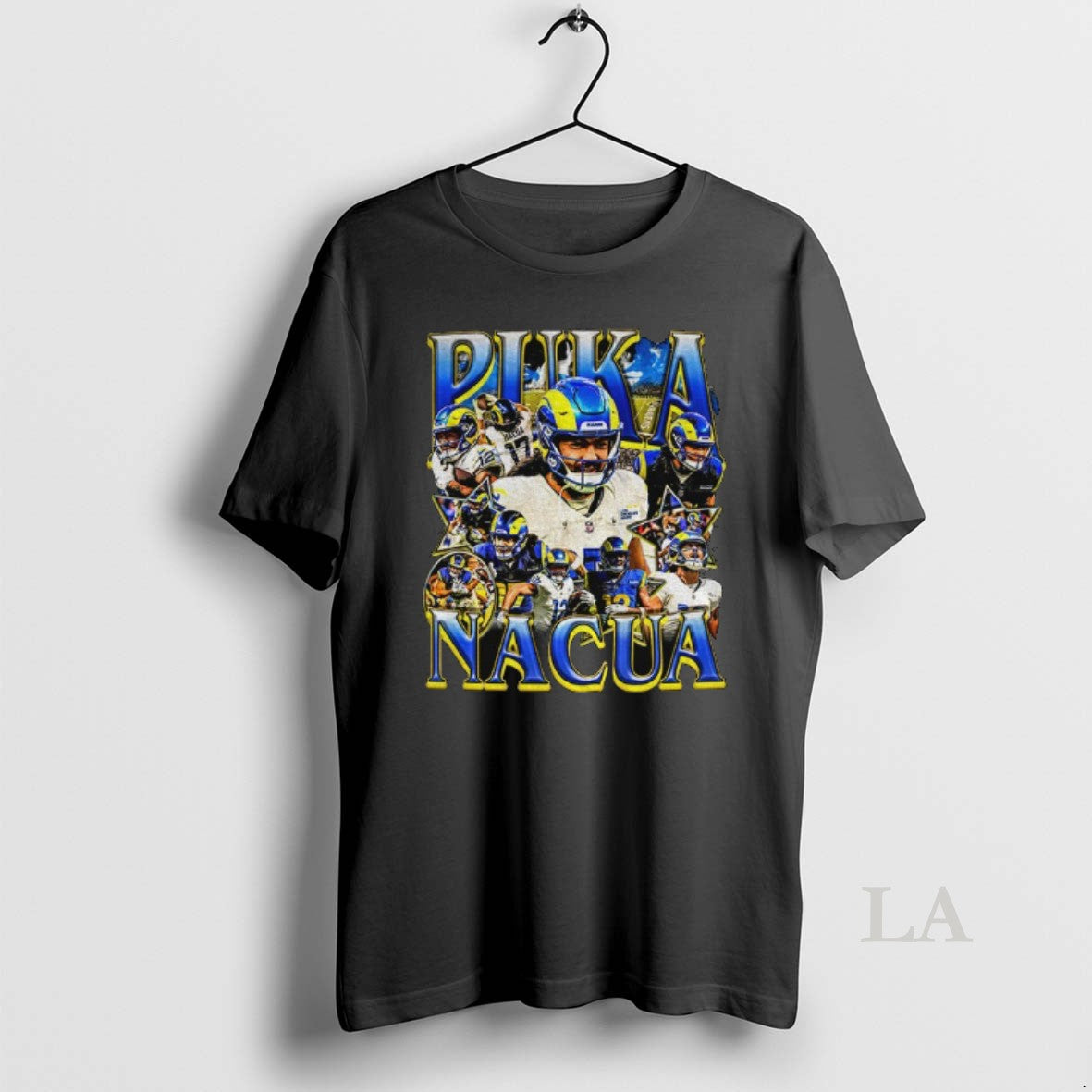 Original Puka Nacua 12 Los Angeles Rams Football Nfl Graphic