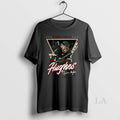 Original Quinn Hughes Minnesota Wild Nhl Triangle City Skyline Signature Retro