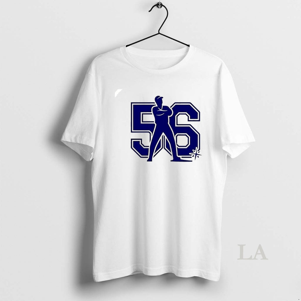 Original Randy Arozarena Seattle Mariners Baseball Number 56 Silhouette
