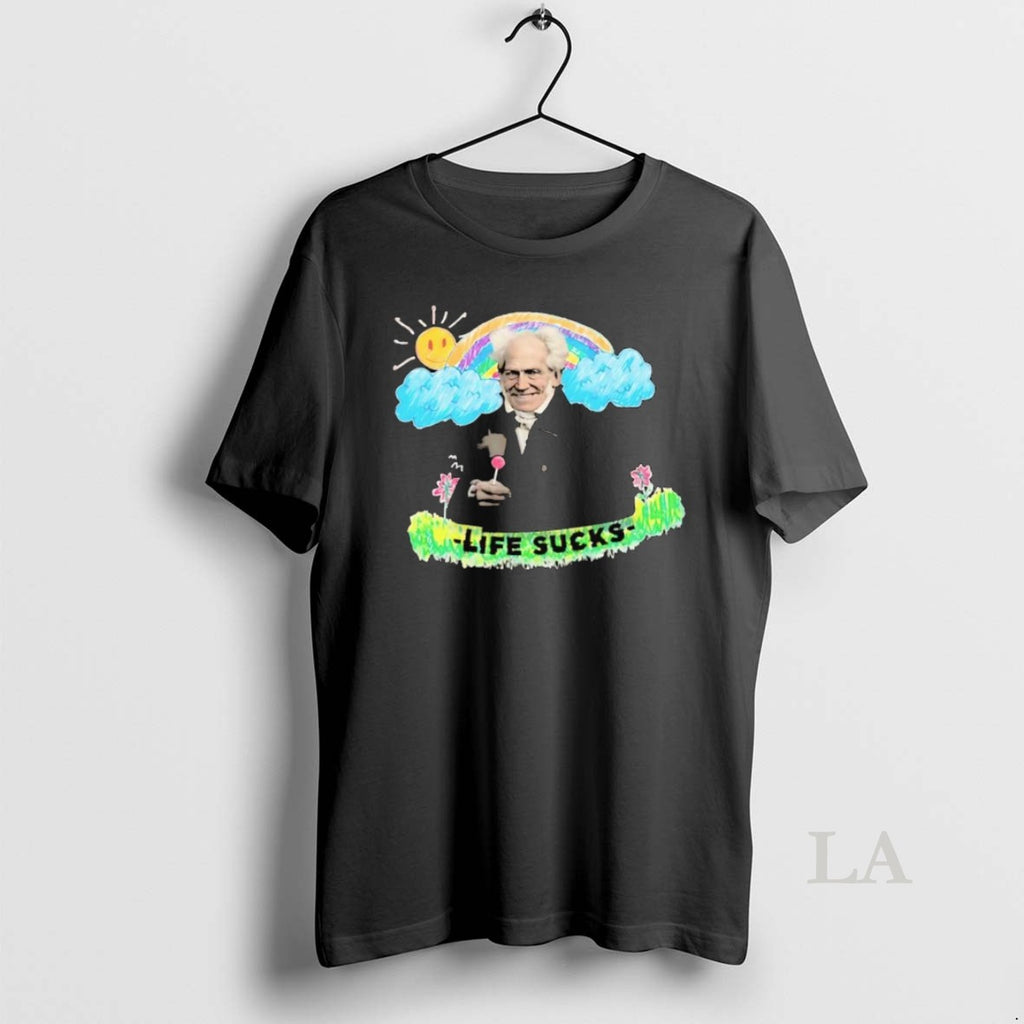 Original Schopenhauer Life Sucks Rainbow