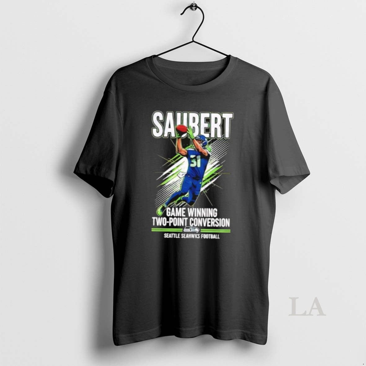 Original Seahawks Eric Saubert Game Winning Two Point Conversion