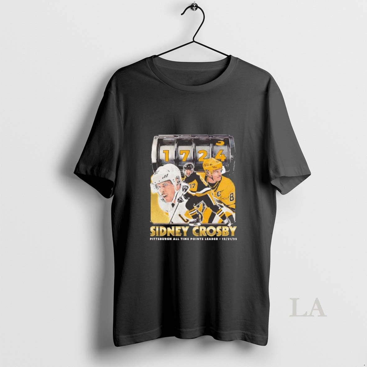 Original Sidney Crosby Pittsburgh Penguins 1724 All Time Points Leader