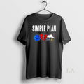Original Simple Plan Tour 2026 Emojis Sad Face Broken Heart Storm Cloud