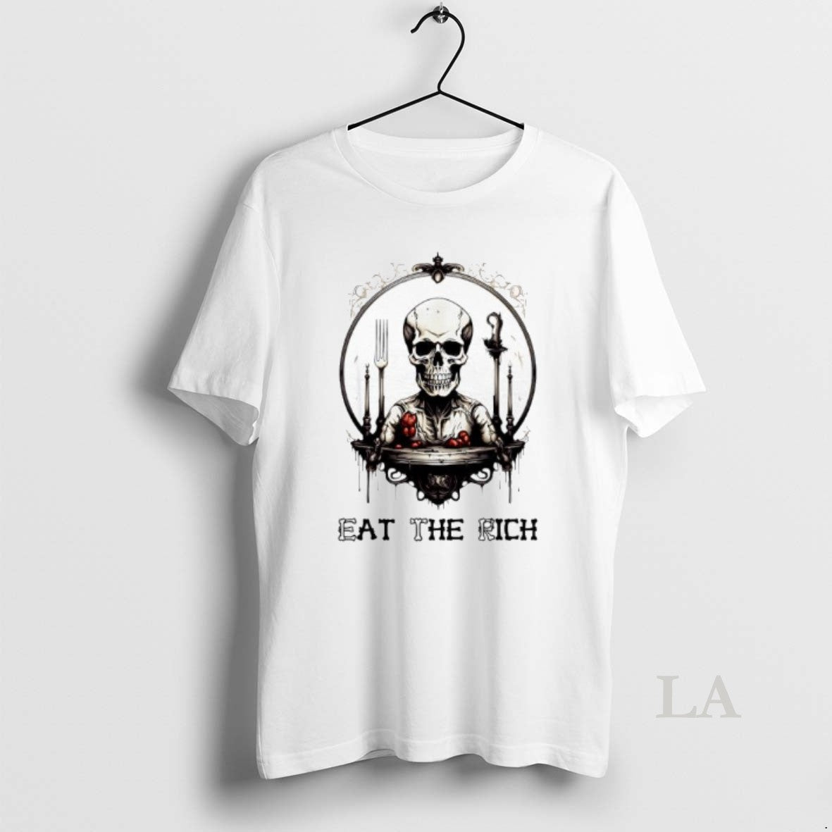 Original Skeleton Eat The Rich Graphic