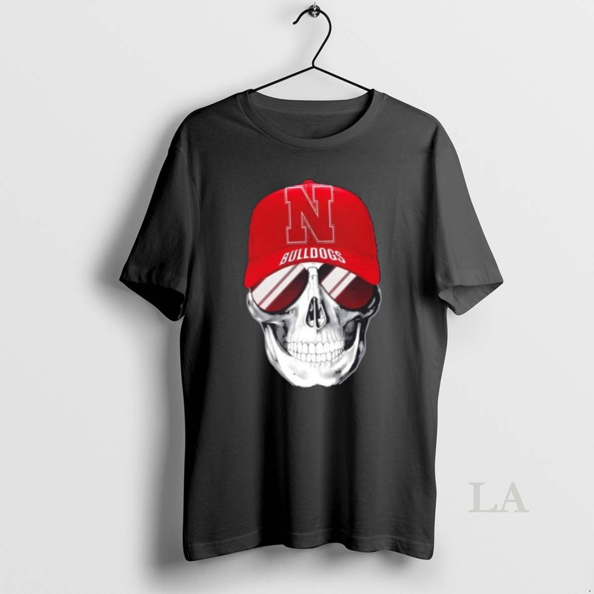 Original Skull Wearing A Cap Nebraska Cornhuskers And Smiling With Fans