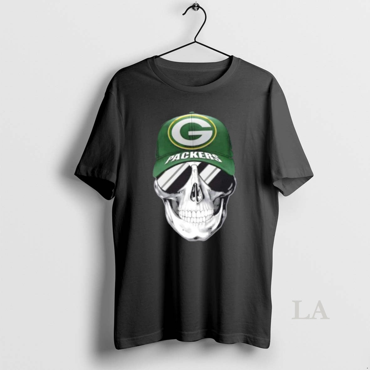 Original Skull Wearing A Cap And Smile Green Bay Packers Fans