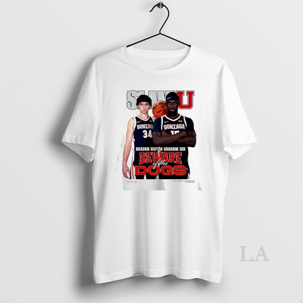 Original Slam Gonzaga Bulldogs Braden Huff And Graham Ike Beware Of The Dogs