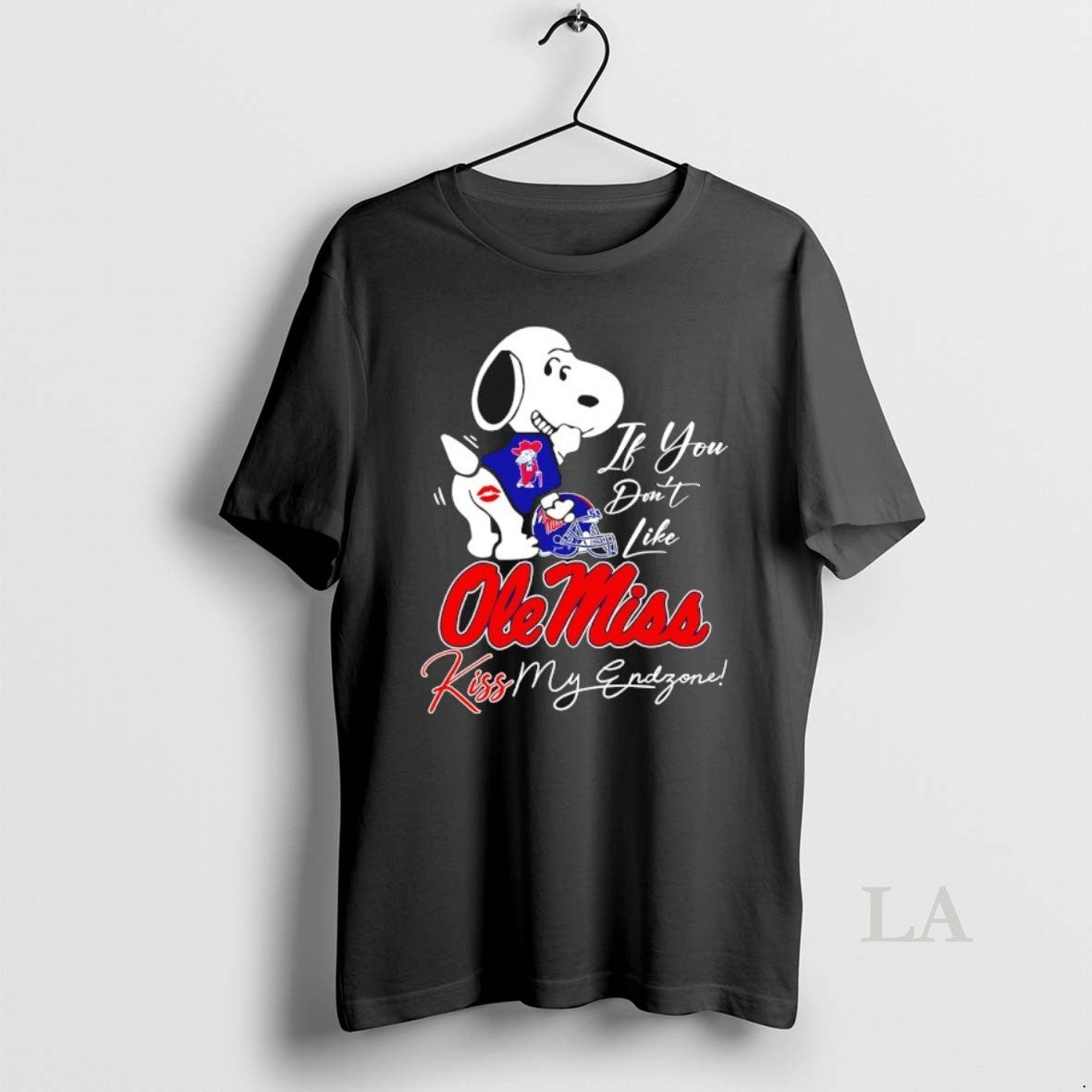 Original Snoopy If You Dont Like Ole Miss Rebels Kiss My Endzone